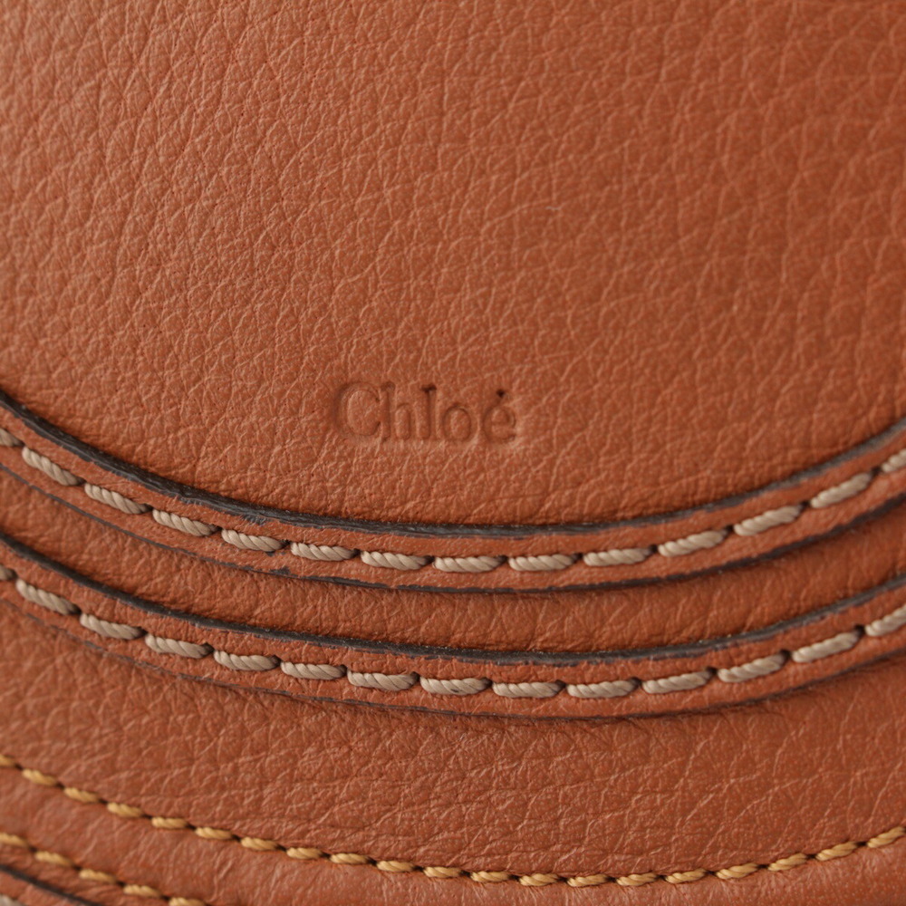 Chloe Grained Saddle Small Bag Brown Marcie - Picture 7 of 10